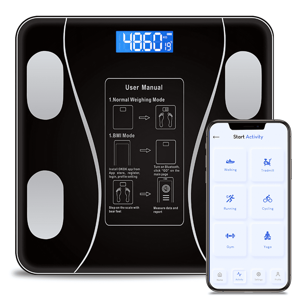 UUGEE Bathroom Scale for Weight Digital Body Fat Composition Monitor H ...