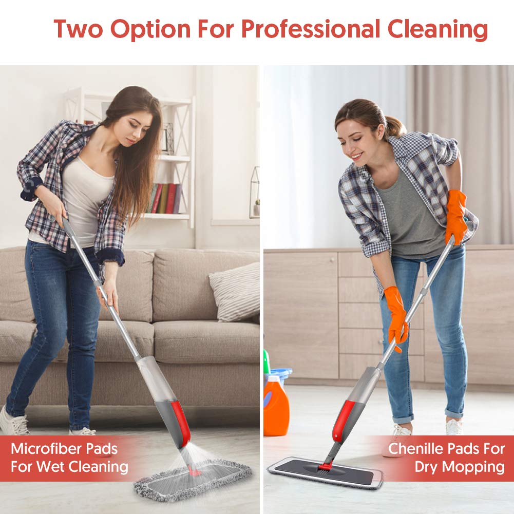 MEXERRIS Spray Mops for Floor Cleaning Microfiber Floor Mops