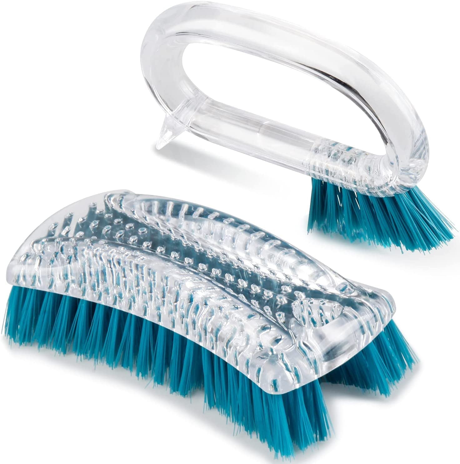 BCOOSS Scrub Brush with Handle for Cleaning Brushes for Bathroom Shower Sink  Carpet Floor 